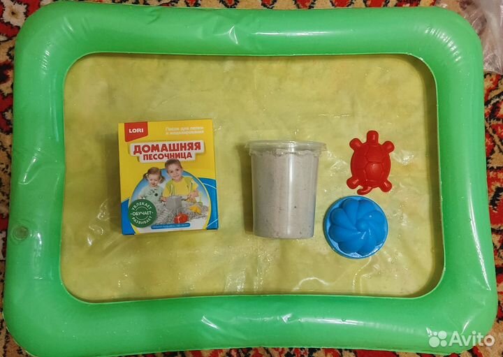 Конструктор и кинетический песок