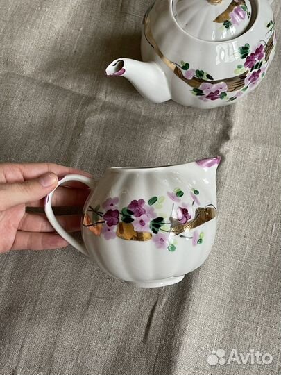 Посуда чайник молочник Дулево СССР