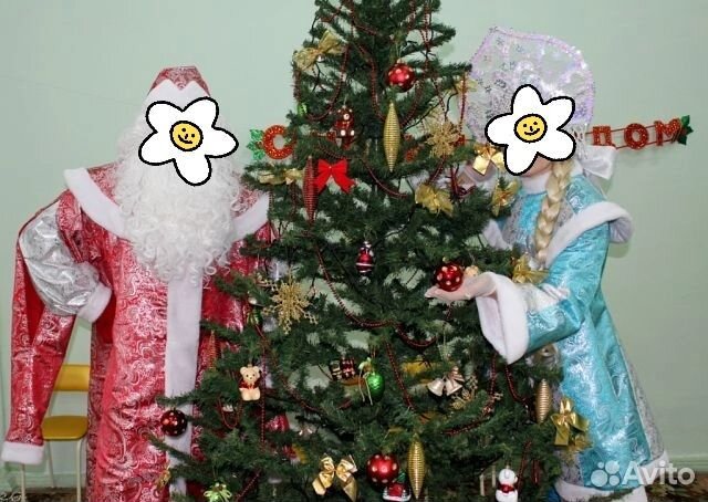 Костюмы Снегурочки и Деда Мороза