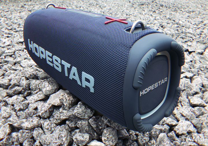Колонки блютуз колонка Hopestar синяя