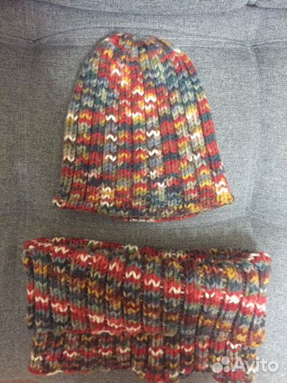 Женский шарф и шапка