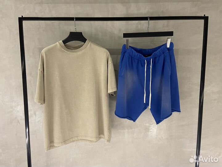 Шорты с эффектом потертости хлопок Off Street