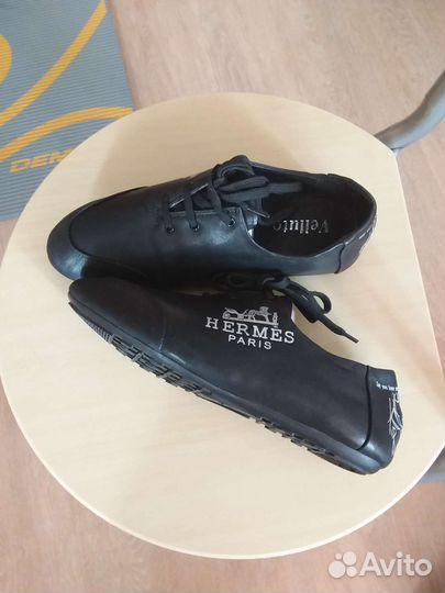 Кроссовки натуральная кожа Hermes жен 37 раз