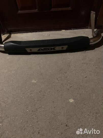 Защита заднего бампера мицубиси асх