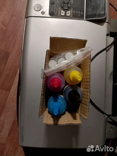 Цветной струйный мфу принтер epson