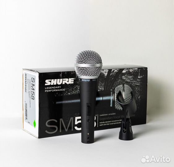 Shure SM58 микрофон с выключателем
