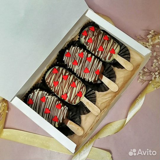 Кейкпопсы, пирожное эскимо