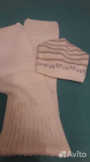 Комплект шапка и шарф для девочки