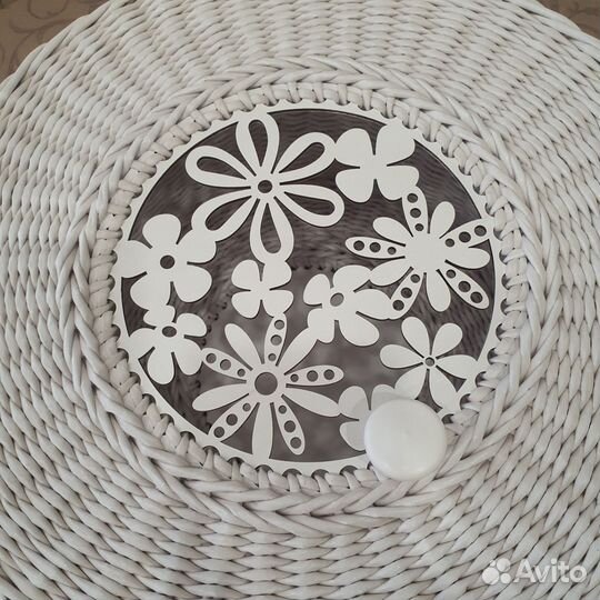 Корзина плетёная с крышкой - короб для хранения