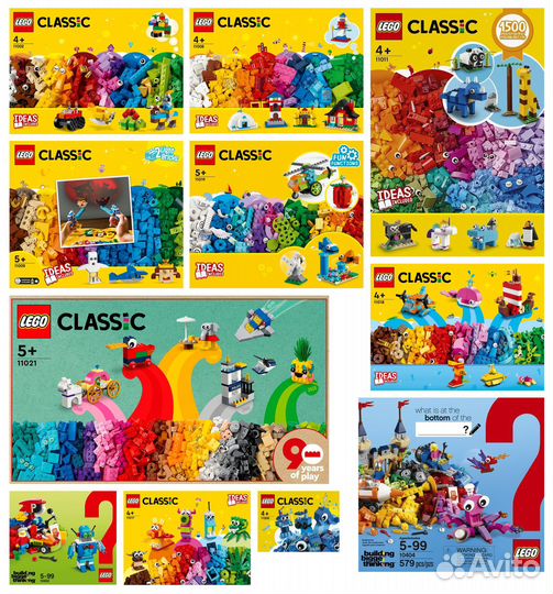 Новые наборы Lego серии Classic от 4 лет