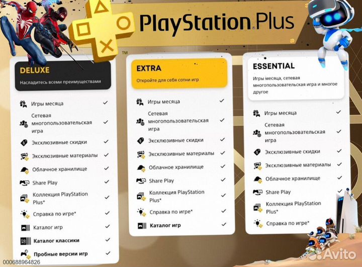 Подписка ps plus турция delux на ps5 ps4 (Арт.81989)