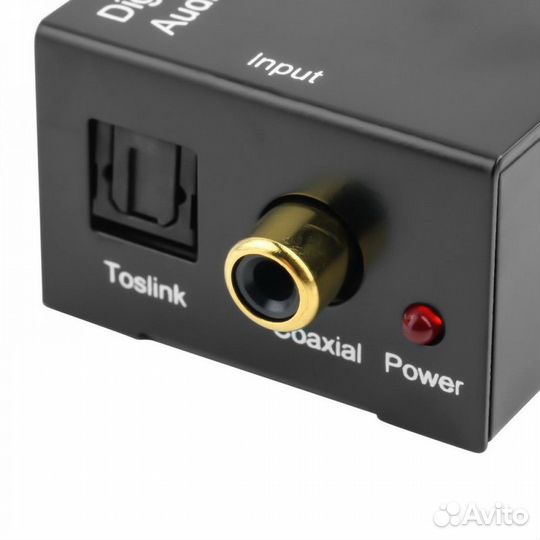 Конвертер с Toslink/Coaxial на 2xRCA с оптики
