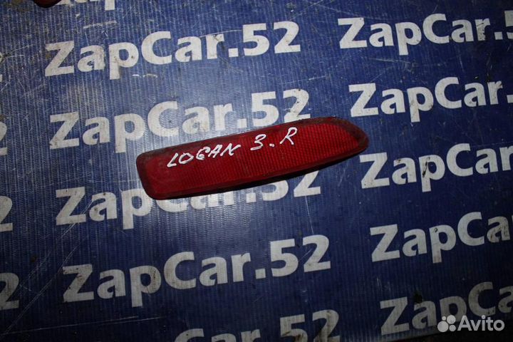 Фонарь задний в бампер Рено Логан