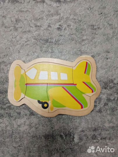 Деревянные пазлы, книги, кубик, музык. планшет