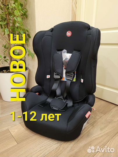 Новое автокресло бустер 1-12 лет, 9-36 кг