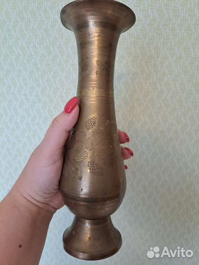 Ваза латунная старинная