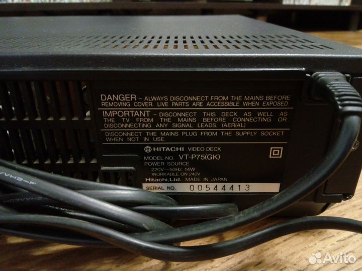Видеодека (Плеер) Hitachi VT-P75 (made in Japan)
