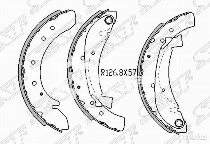 Колодки тормозные зад citroen jumper 94-06/jumpy 0