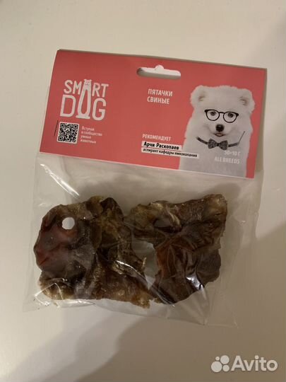 Лакомства для собак Smart Dog гов. легкое