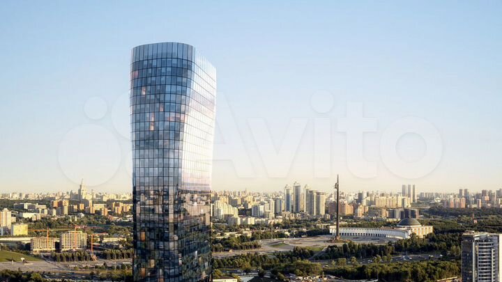 1-к. квартира, 55,6 м², 43/57 эт.