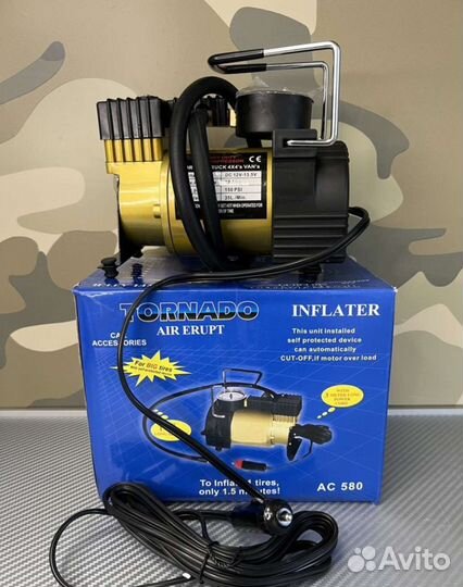 Компрессор насос автомобильный tornado AC-580