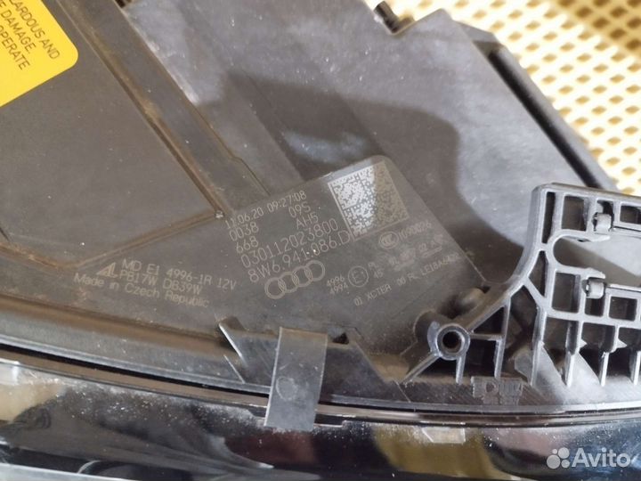 Фара правая левая Audi A5 laser black