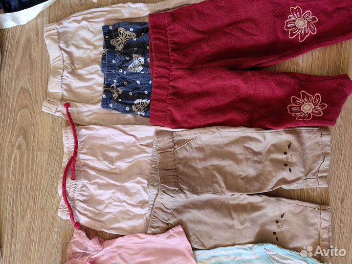 Большой пакет вещей на девочку с 0 до 6 мес