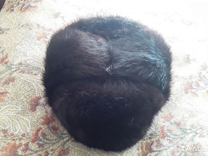 Шапка норковая мужская, шарф