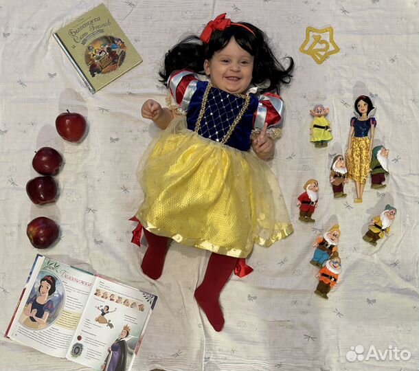 Платье белоснежки 80-86