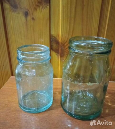 Стеклянные флаконы из под духов старинные раритет