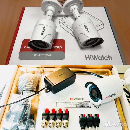 Комплект видеонаблюдения 4 камеры