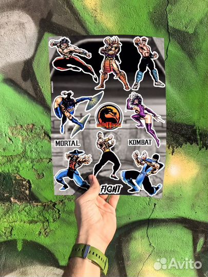 Стикеры/Наклейки Мортал Комбат/Mortal Kombat 2