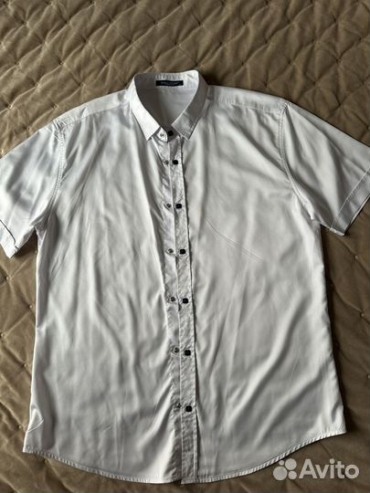 Мужская рубашка белая бу