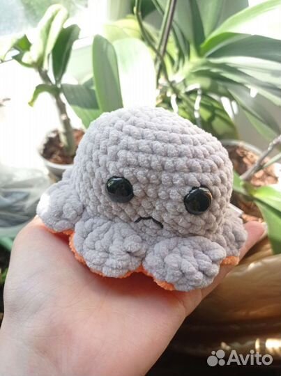 Вязаный осьминог перевёртыш