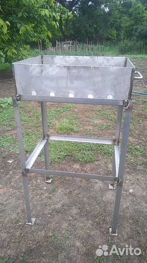 Мангал 5 мм. из нержавеющей стали