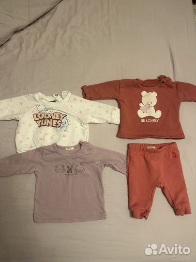 Одежда на девочку 56-62, пакетом