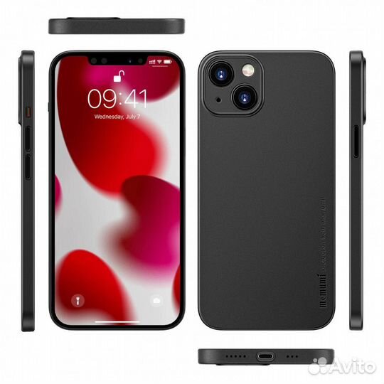 Memumi 0.3 мм 14/14+/14 Pro/14 Pro Max черный