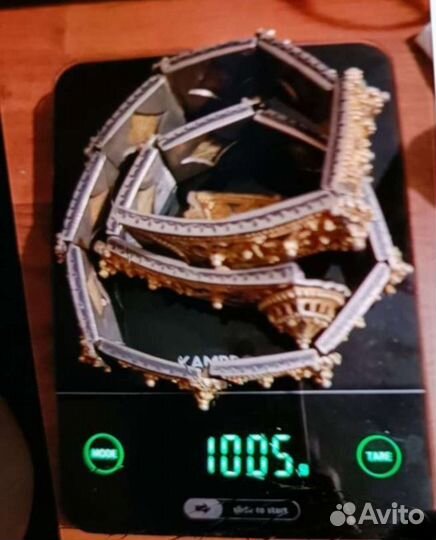 Пояс кемар 18века серебро-позолота