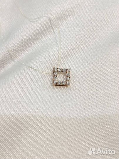 Подвеска с бриллиантами бегунок 0,68 г 585 проба