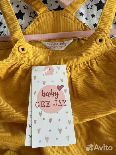 Новый вельветовый сарафан gee gey Глария Джинс 98р