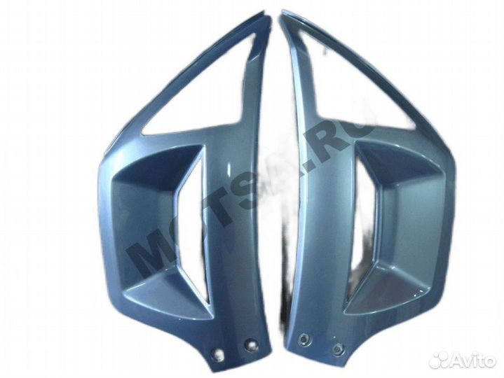 Облицовка передняя боковая (пара) (серебристо-синя