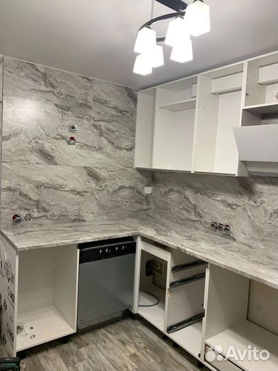 Кухонный гарнитур белый новый