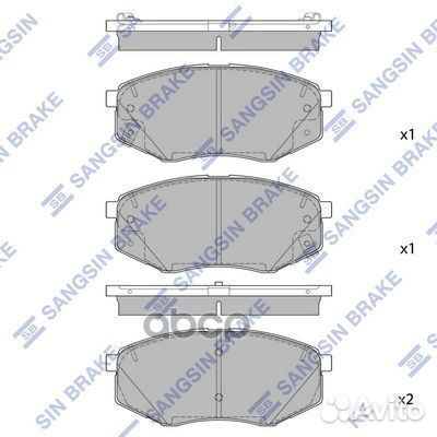 Колодки тормозные sp1847 Sangsin brake