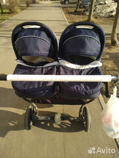 Коляска Glory Piccolo Duo 2в1 для двойни