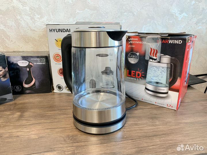 Чайник электрический стеклянный новый гарантия