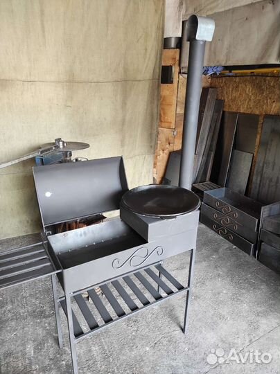 Мангал 5мм.с крышкой