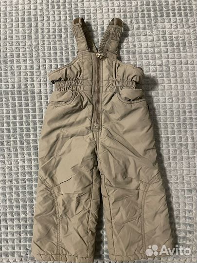 Зимние брюки полукомбинезон для мальчика