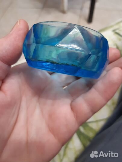 Соусник индивидуальный из синего стекла