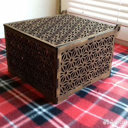 Лазерная резка гравировка фанеры дерева пластика