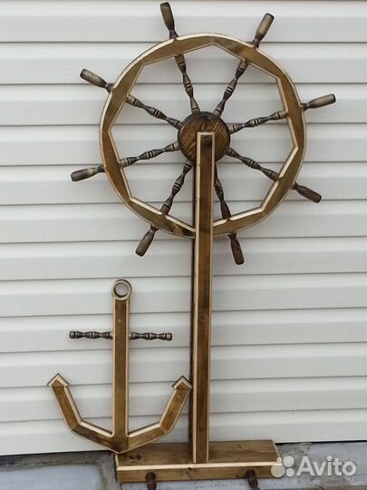 Якорь резной для декора